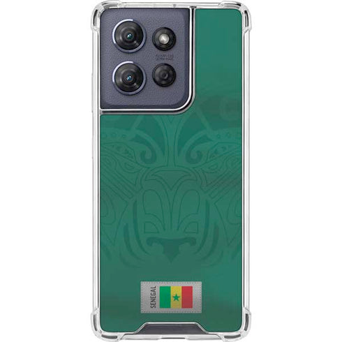 Senegal Soccer Flag Moto G 5G (2025) Clear Case